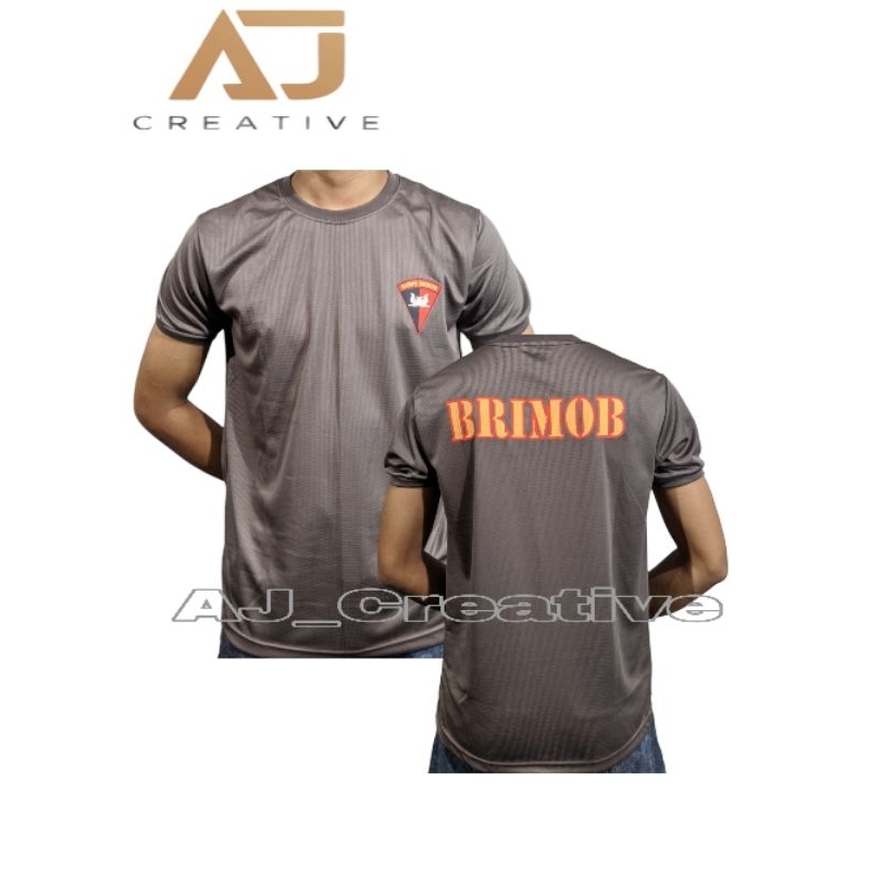KAOS BRIMOB COKLAT|KAOS BRIMOB COKLAT DINAS HARIAN TERBAIK