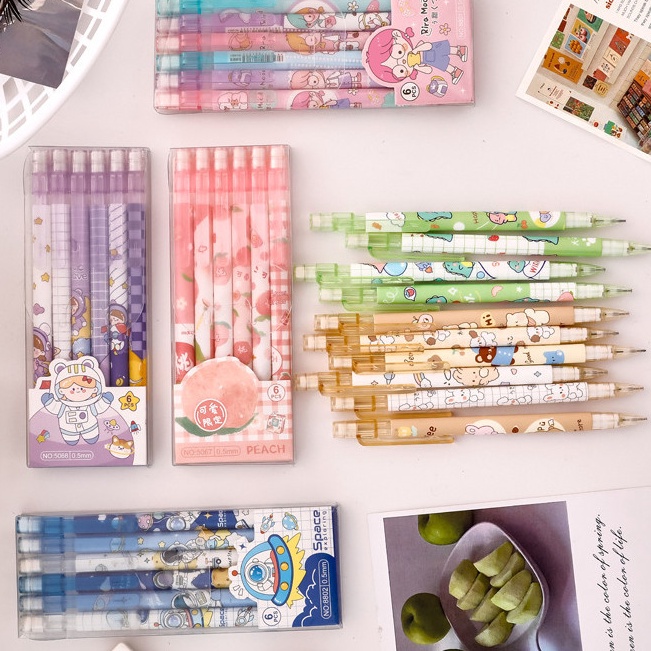 

Diskon Gembira 1 SET 6PCS PENSIL MEKANIK 5 MM DAN PENGHAPUS GAMBAR KARTUN LUCU