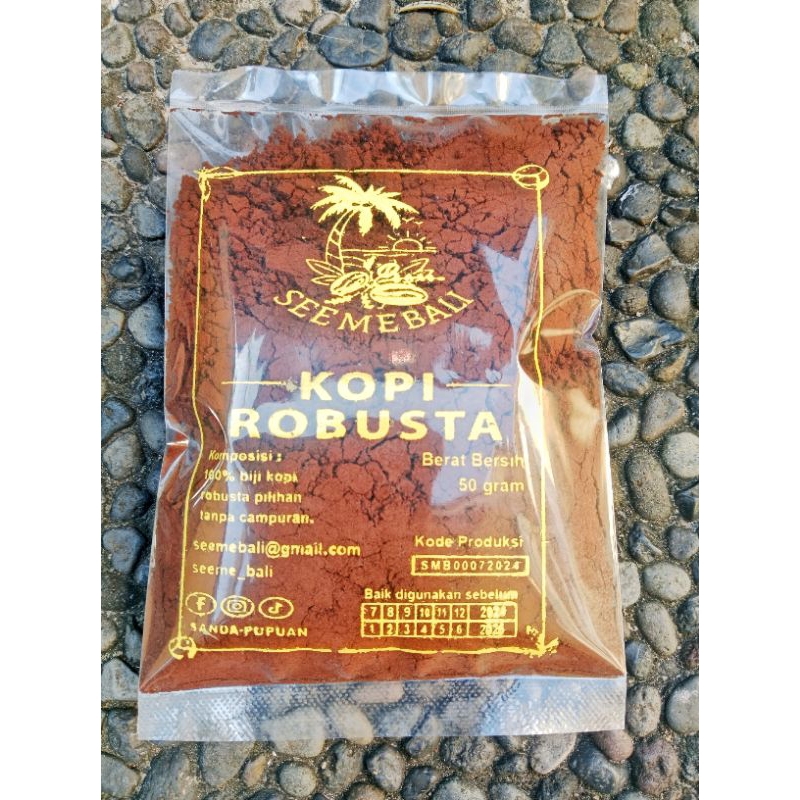 

Kopi Bubuk Robusta Kemasan Ekonomi 50 Gr