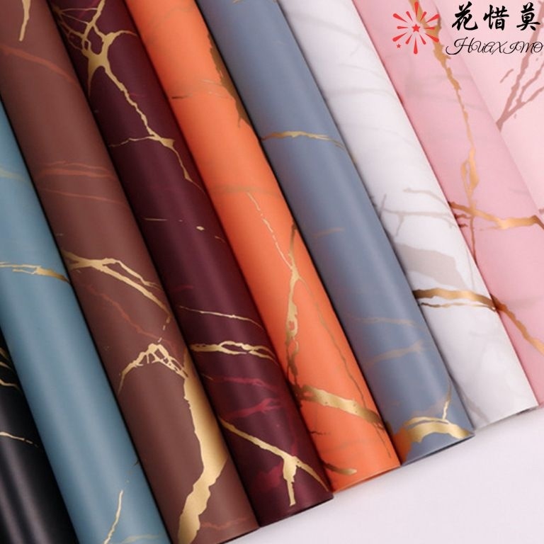 

Diskon Termurah 1 pak 2 lembar cellophane kertas bucket bunga motif marble