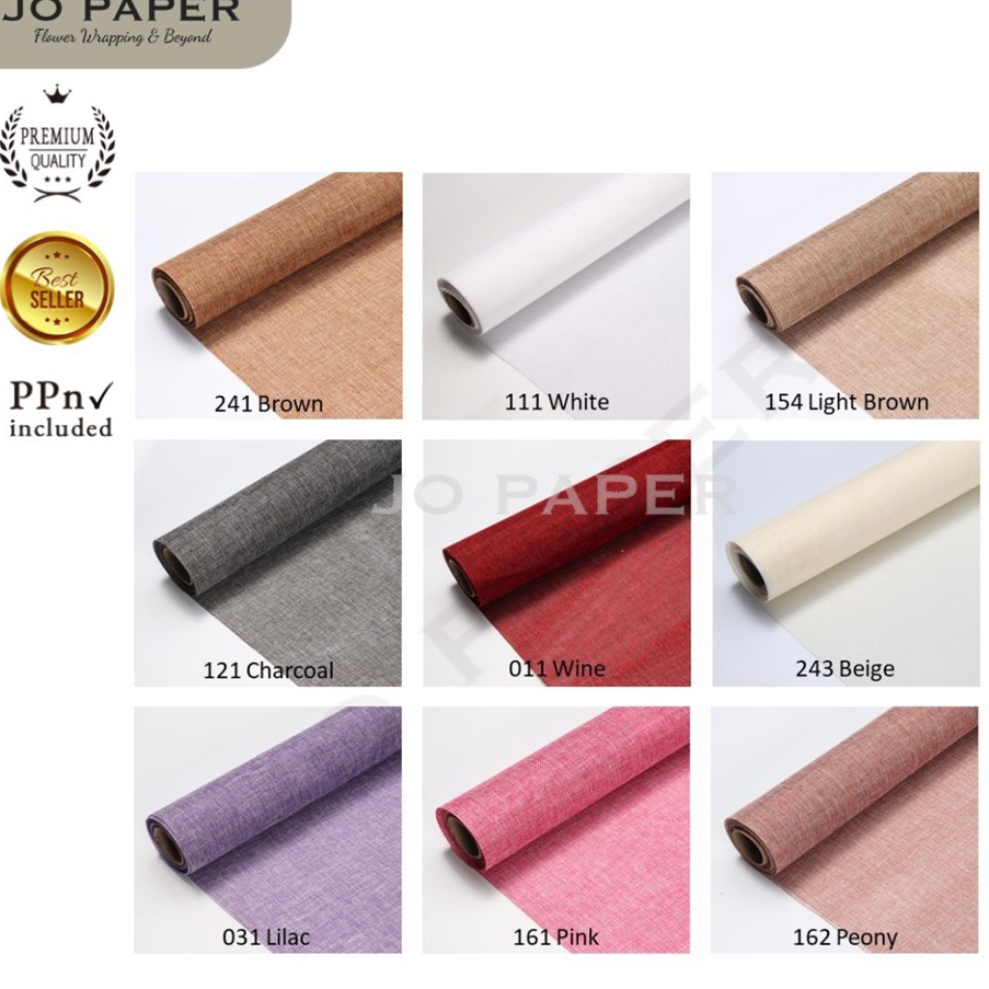 

Pusat Original Flower Wrapping Paper Jute Korea Karung Goni Mesh Roll Kertas Buket Bunga Florist