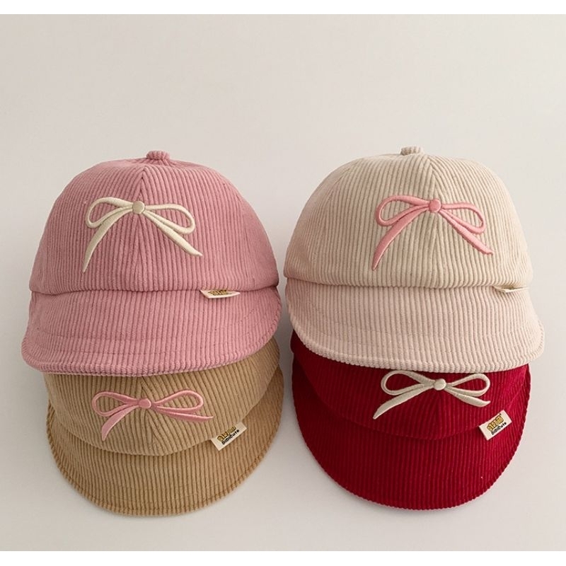 Topi Anak Perempuan Topi Korean Style Anak Perempuan Topi Bow Anak Cewek 1-4 Tahun