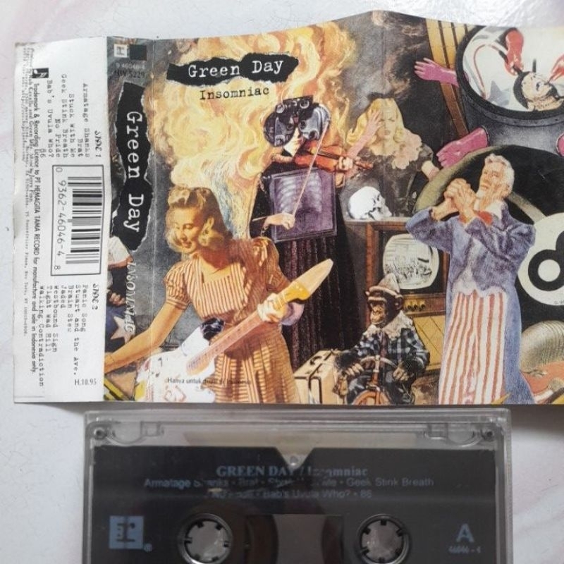 Kaset jadul GREEN DAY - Insomniac