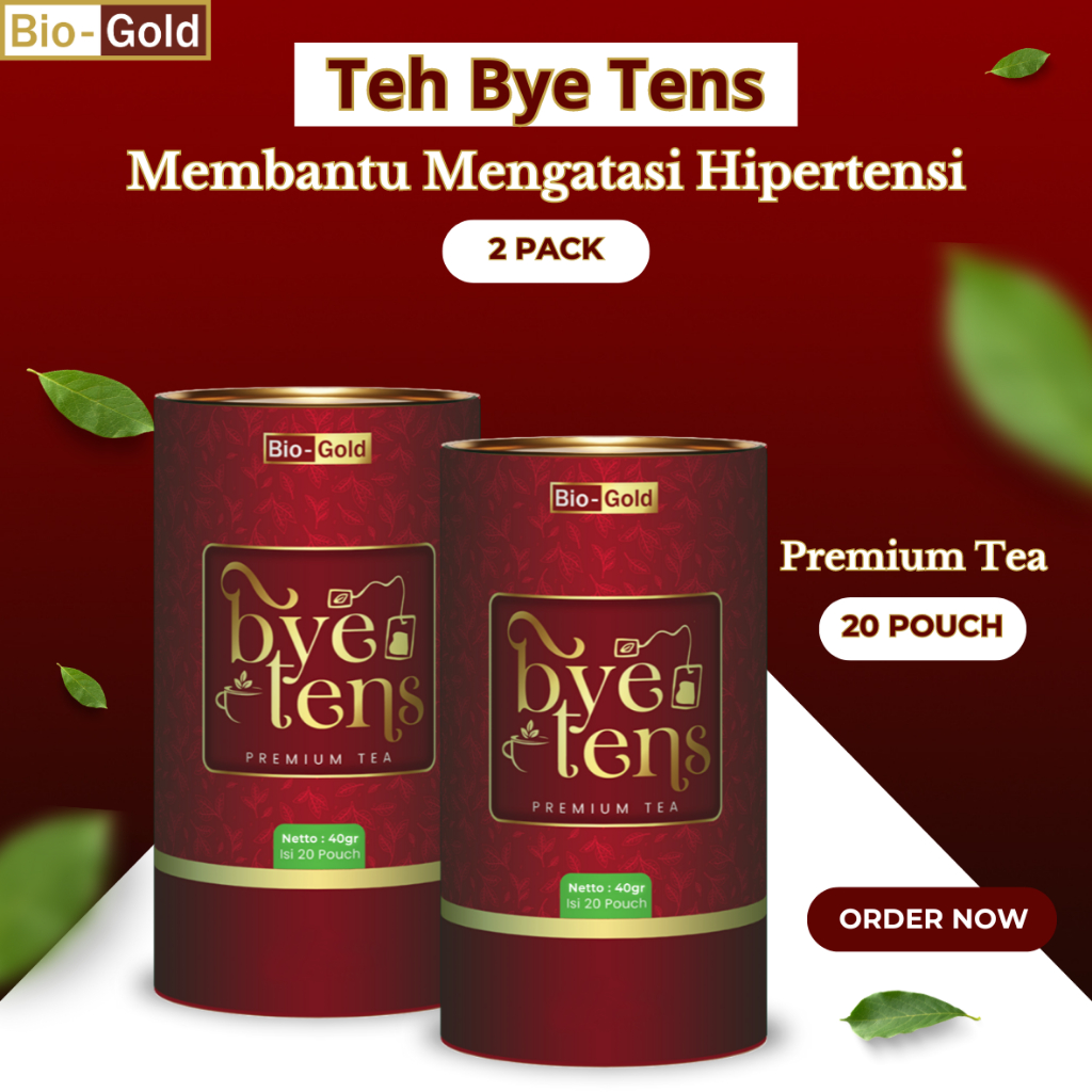 

BIO GOLD TEH BYE TENS 2 PCS Premium Tea BYETENS Herbal Bantu Mengatasi Hipertensi Tekanan Darah