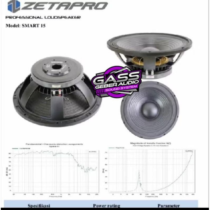 Speaker 15 inch ZETAPRO smart 15