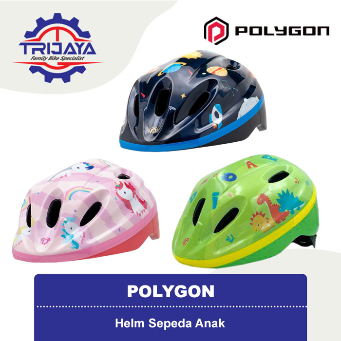 Helm Sepeda Anak Polygon - Helm Polygon Kids