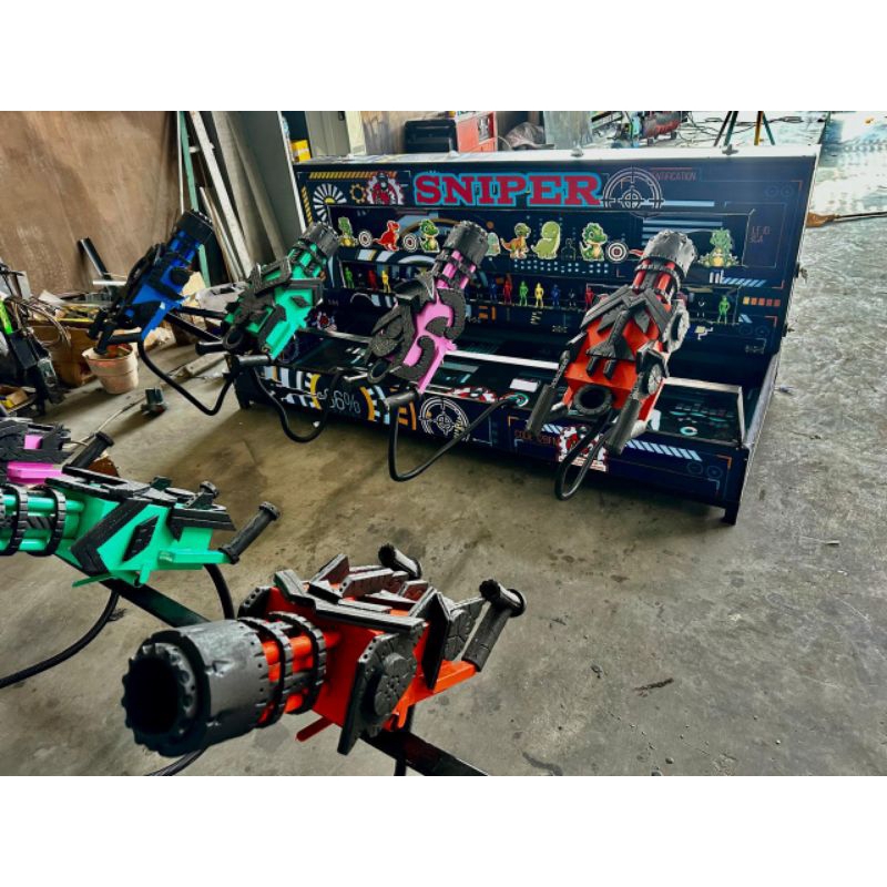 TEMBAK RAMBO ISI 4 |Mainan Viral | Mainan Rental Usaha| Mainan Pasar Malam