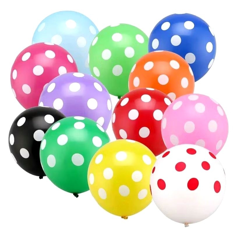 100 PCS BALON POLKADOT / BALON POLKADOT ISI 100PCS / BALON POLKADOT ISI 100 PCS /TOTOL / BALON ULANG
