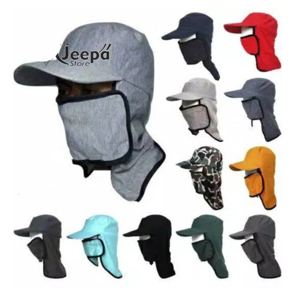 Topi Multifungsi Praktis| Topi Masker | Topi Berkebun | Topi Mancing Anti Panas