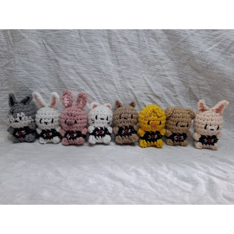 Gantungan Kunci Rajut SKZOO/Gantungan kunci Skzoo/gantungan kunci Straykids/amigurumi/keychain Croch
