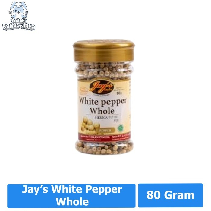 

Jays White Pepper Whole 80 Gram