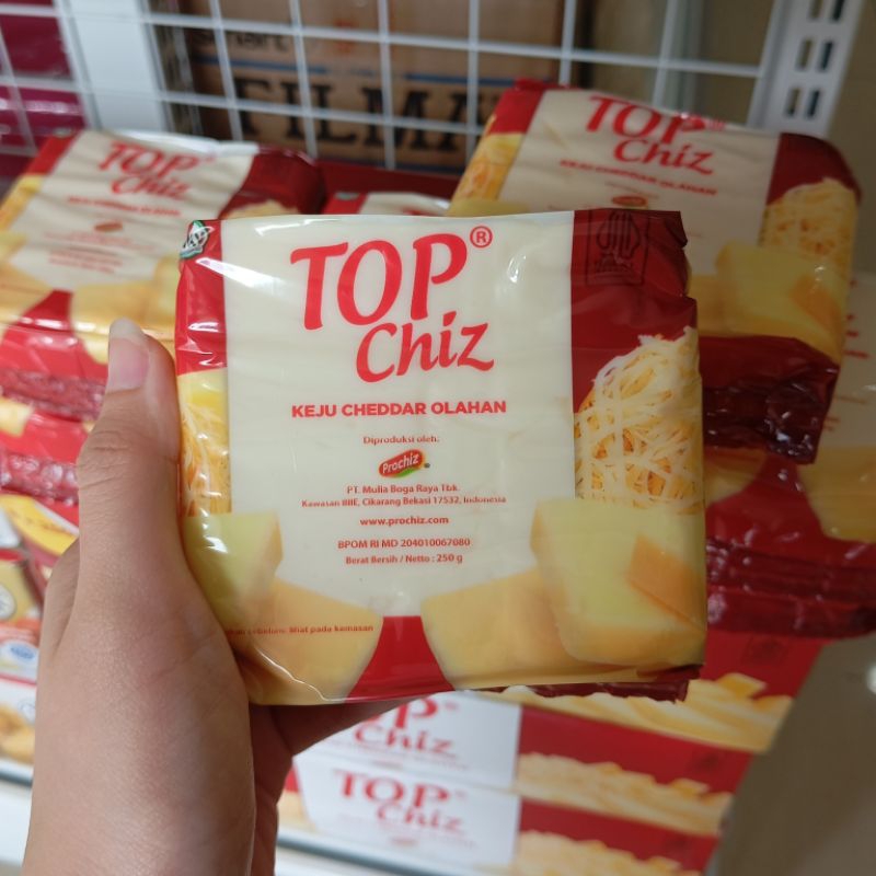 

Prochiz Topchiz Keju Cheddar Cheese Parut 250g Ekonomis Murah Topping Kue Cake Roti Snack Jajanan