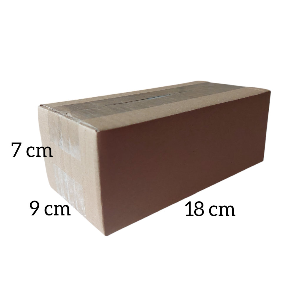 

Kardus Box 18 x 9 x 7 cm Karton Packing Dus Coklat Polos