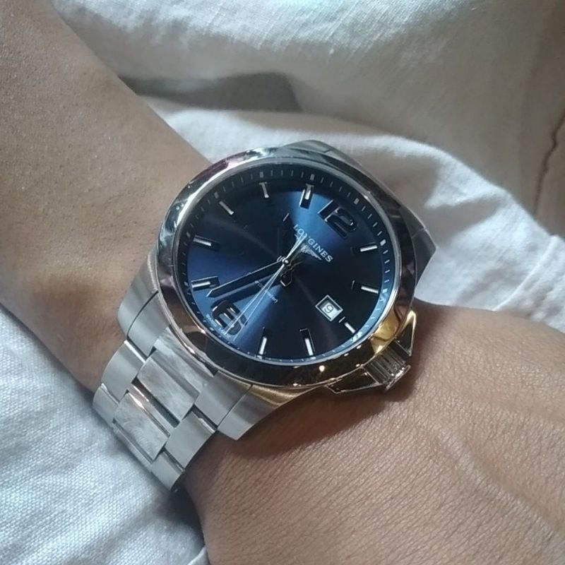 Longines Conquest Blue Dial Full Set