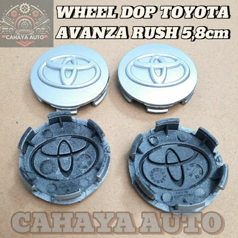 dop tutup roda velg as roda Avanza rush 5,8 ori toyota