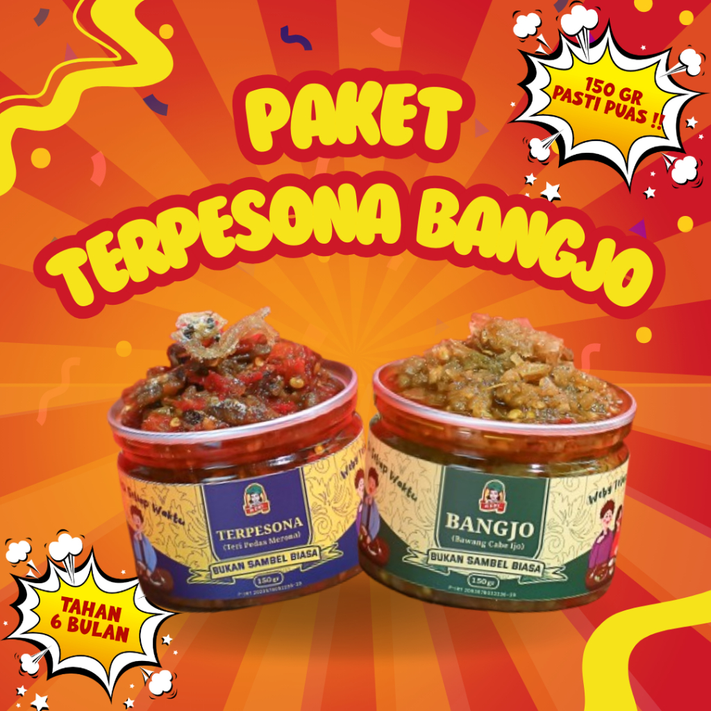 

PAKET TERPESONA BANGJO SAMBAL WEBY TERI PEDAS MERONA DAN BAWANG CABE IJO
