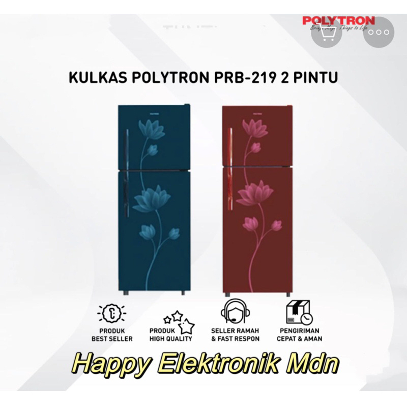 POLYTRON KULKAS 2 PINTU POLYTRON PRB-219 POLYTRON / POLYTRON PRB 219 POLYTRON 210 LITER BERGARANSI