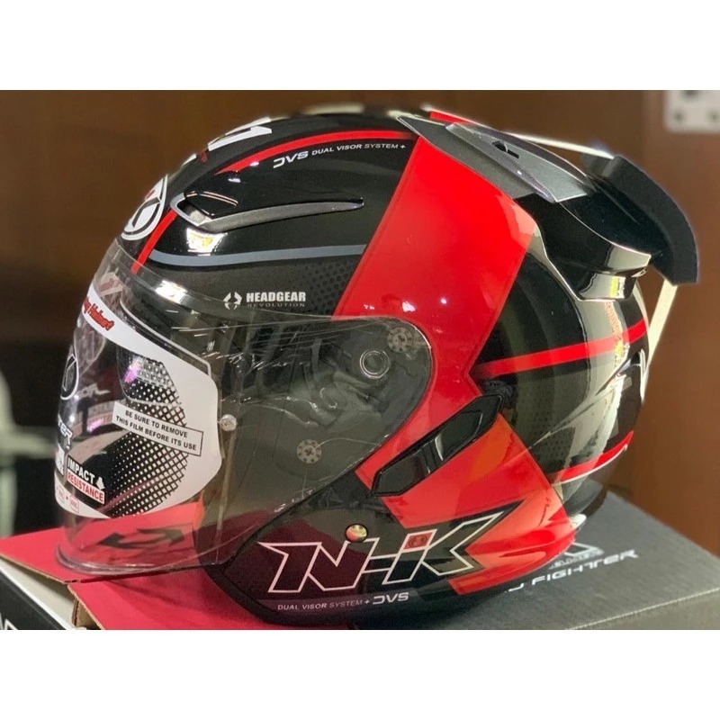 NHK R1 NAPOLEON BLACK RED GLOSSY