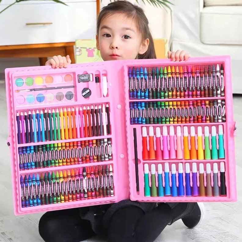 

KODE P78L Crayon Set 15 Pcs Pensil Warna Lengkap Alat Lukis Anak Krayon Anti Air Alat Mewarnai Lengkap