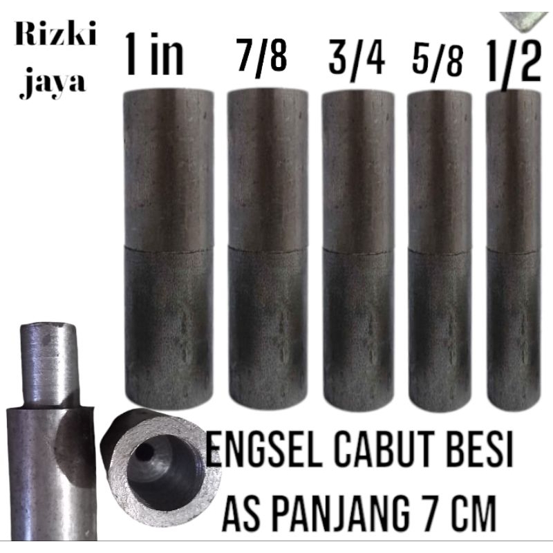 Engsel Bubut besi as berkualitas panjang 7cm engsel as engsel pagar besi