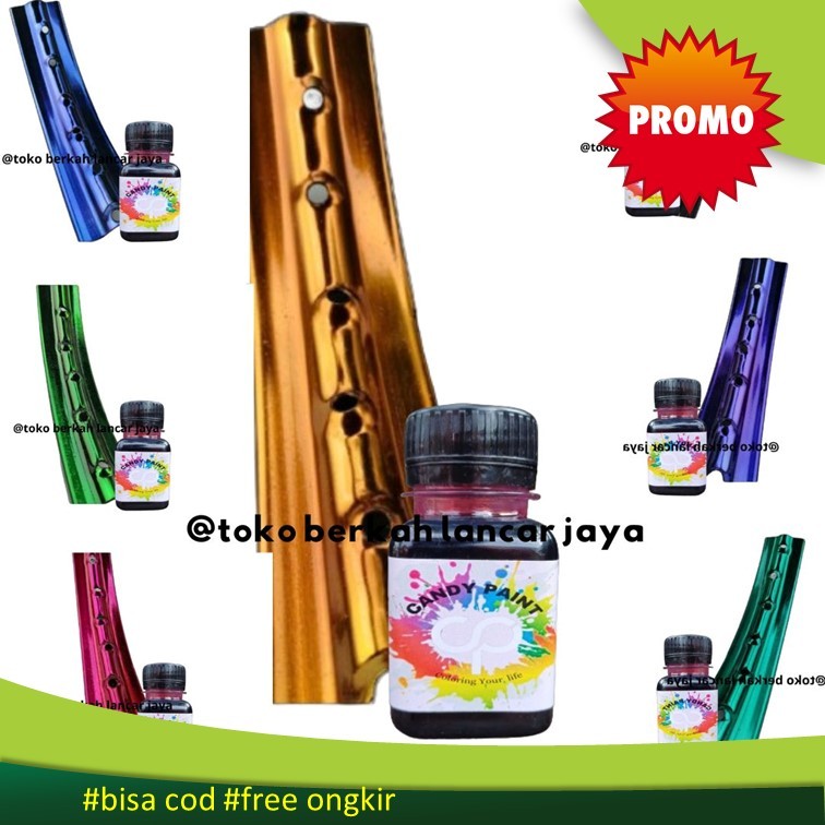 (OLES) 50 ML CANDY PAINT Cat Chrome / Cat Pelapis Velg Candy Chrome / Cat Oles Chrome Candy