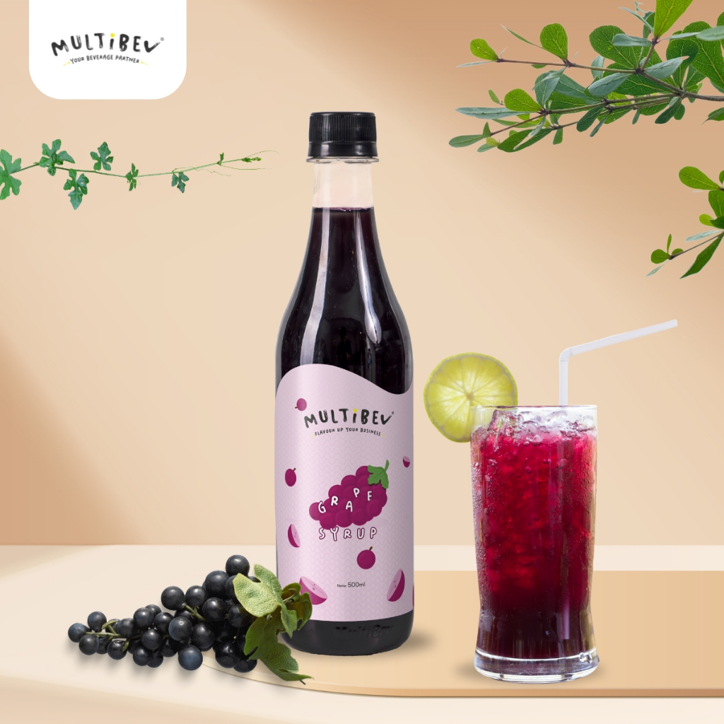 

MultiBev - Syrup Grape Bottle 500ml - Sirup Minuman