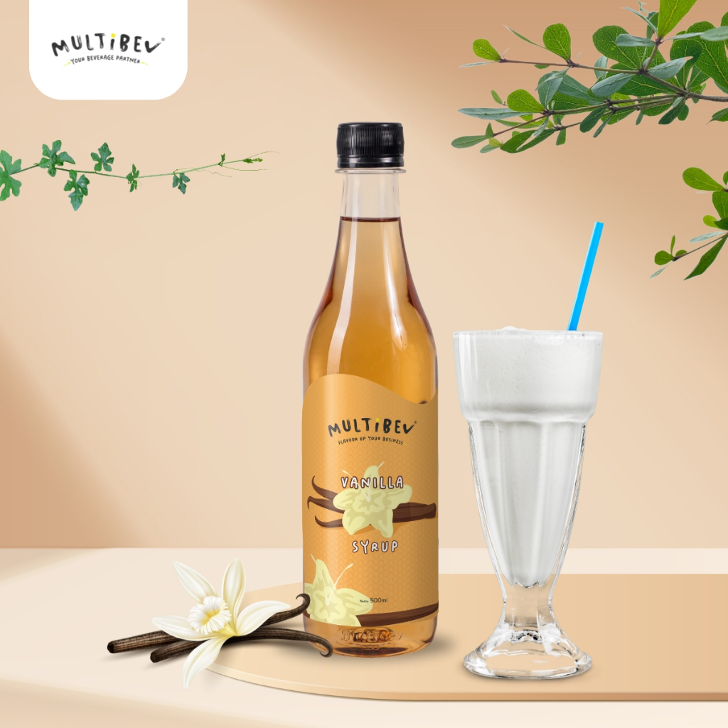 

MultiBev - Syrup Vanilla Bottle 500ml - Sirup Minuman