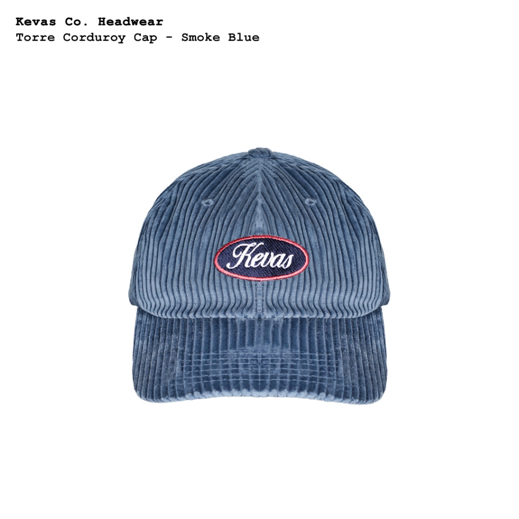 Kevas Torre Corduroy Cap - Smoke Blue