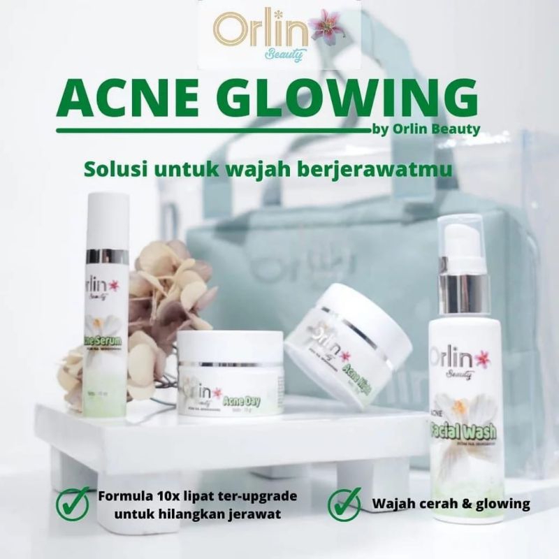SKINCARE ORLIN BEAUTY PAKET ACNE GLOWING