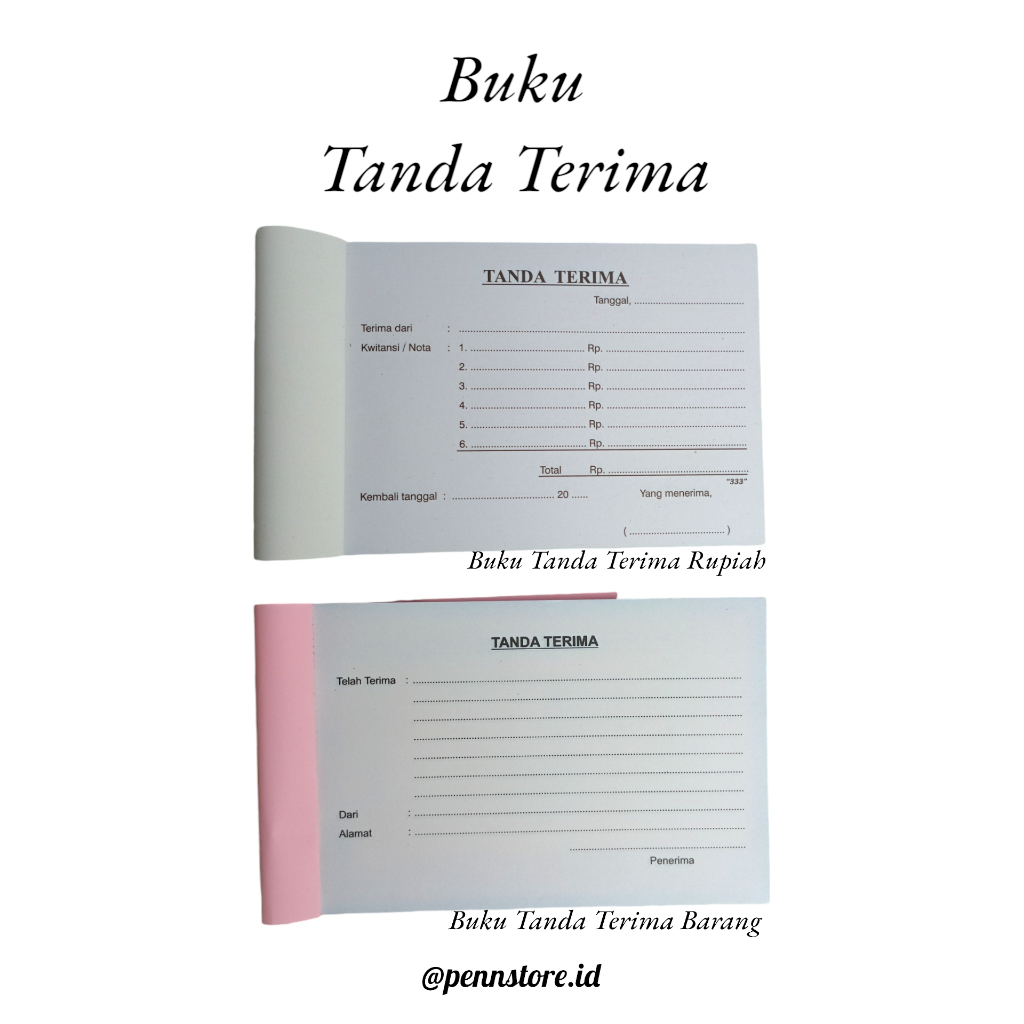 

(pcs) Buku Tanda Terima NCR 2 ply - 1/4 Folio Barang / Rupiah