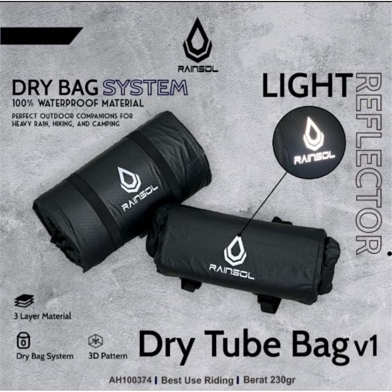 

Gooku 28 Store Dry Tube Bag V1 L Tas Tabung Jas Hujan 100% Waterproof Jok Bagasi Motor Tempat
