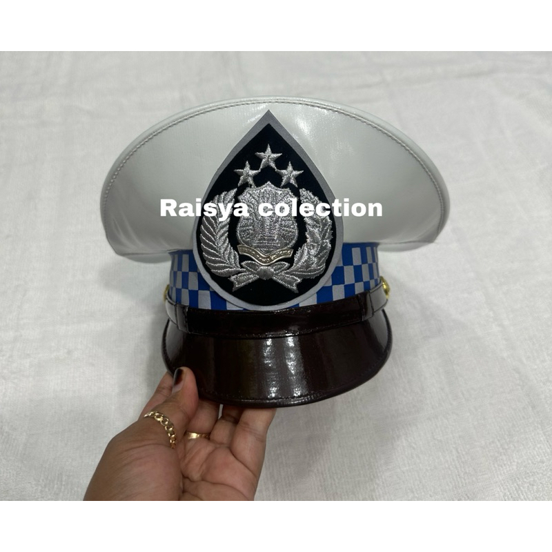 topi pet lantas terbaru merk hm mawardi / topi pet lantas