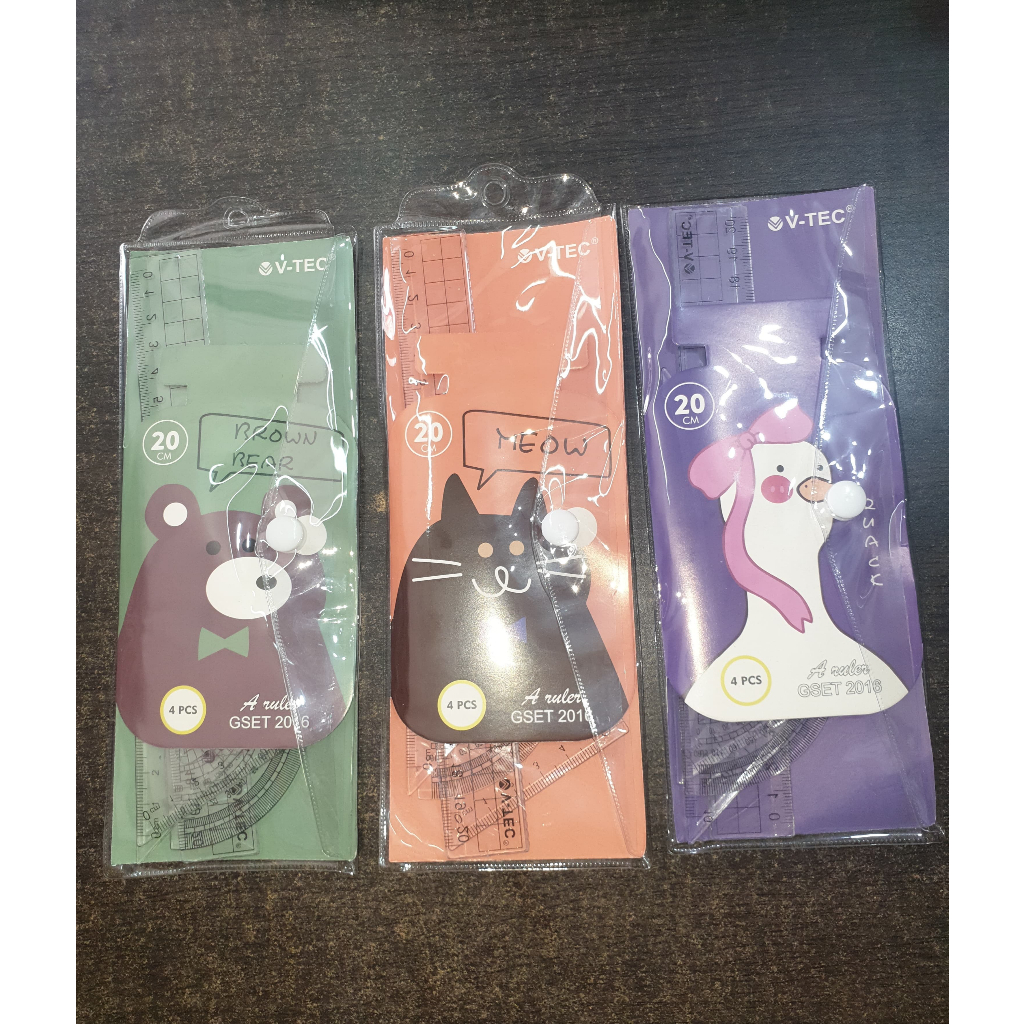 

Penggaris Set Fancy Series Karakter Lucu Unik V-TEC 2016/2010