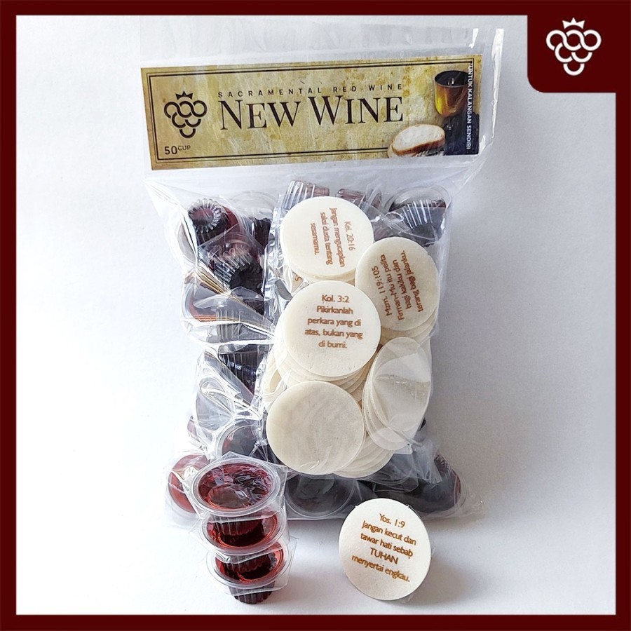 

Anggur Perjamuan Kudus + Hosti Ayat Besar - isi 50 B