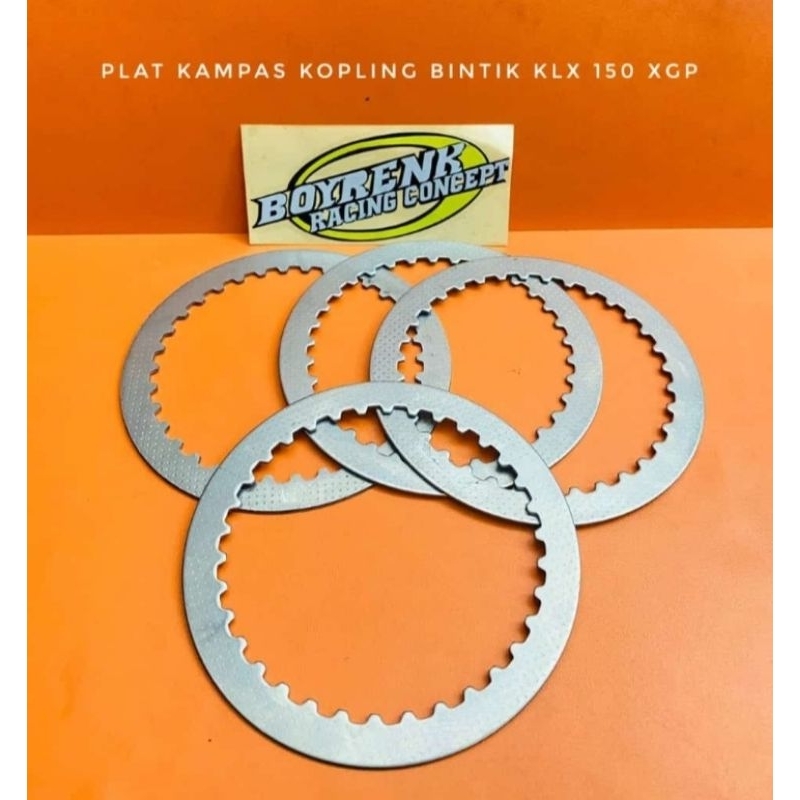 PLAT KOPLING PLAT KAMPAS KOPLING BINTIK KLX150 TIPIS XGP - BOYRENK