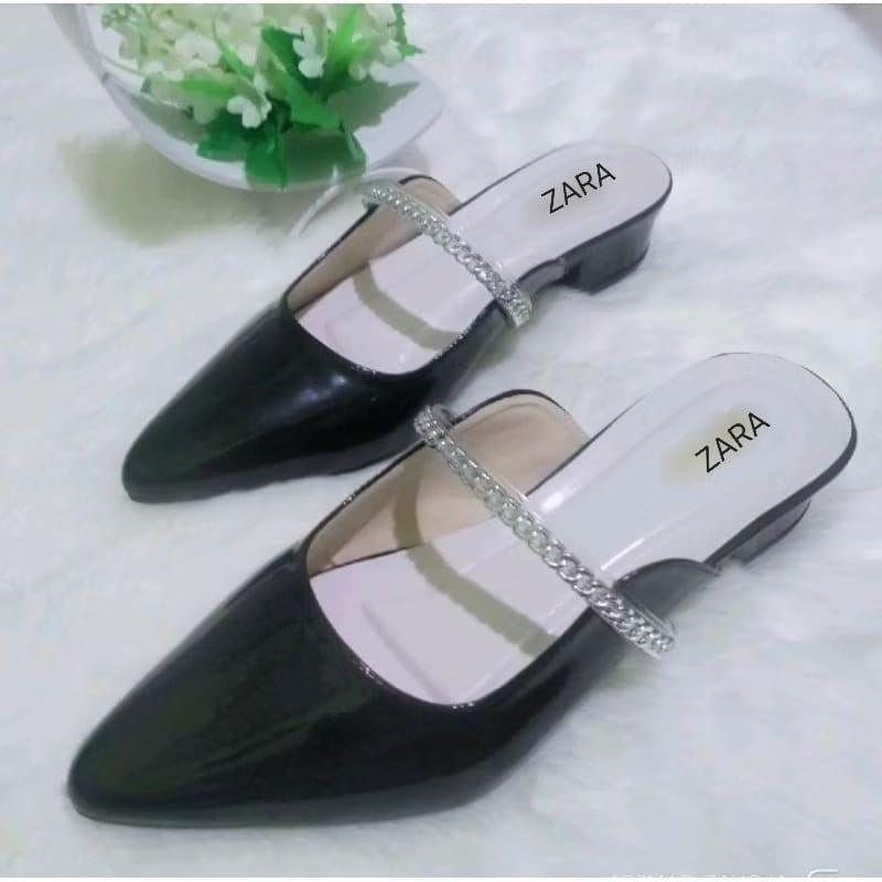 Sendal Sepatu ZARA hak 3cm Ringen Di Pake