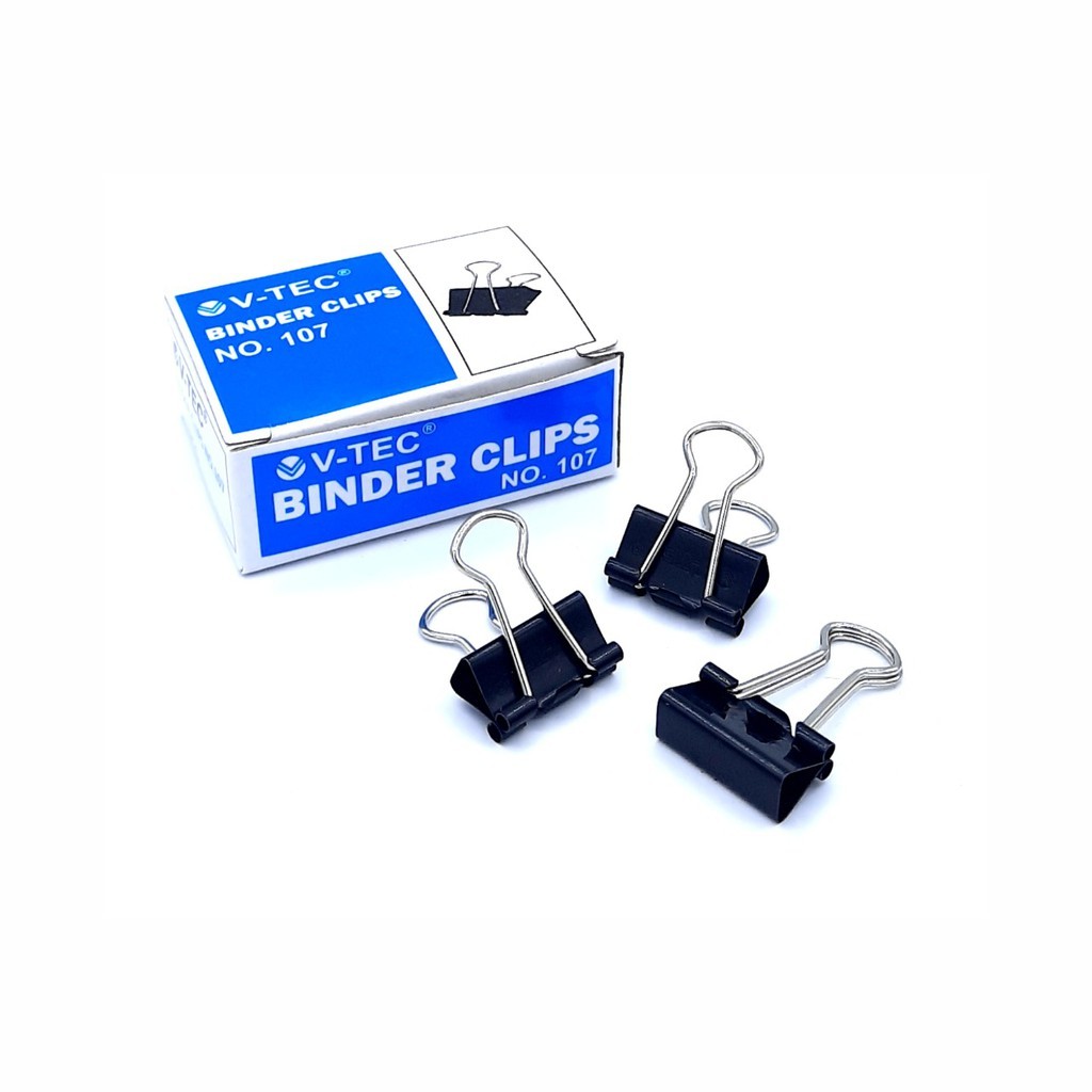 

VTEC BINDER CLIP NO. 107 / klip kertas - 12PCS