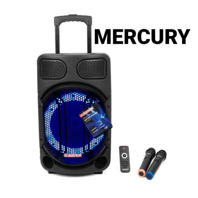 speaker portable bluetooth asatron mercury 12in