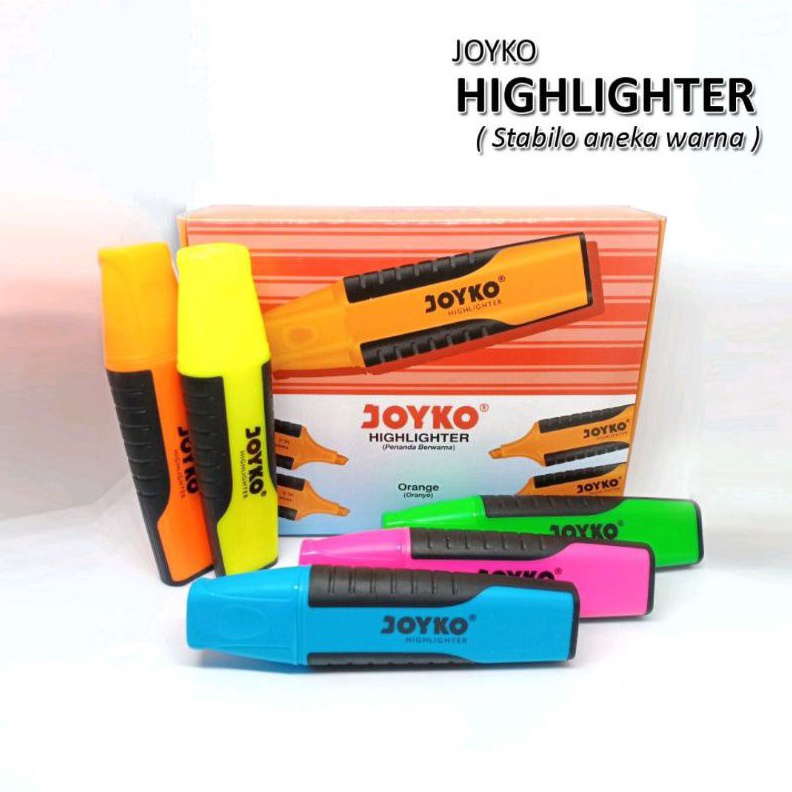 

KODE T25Z Highlighter pewarna penanda Joyko 1pak1pcs