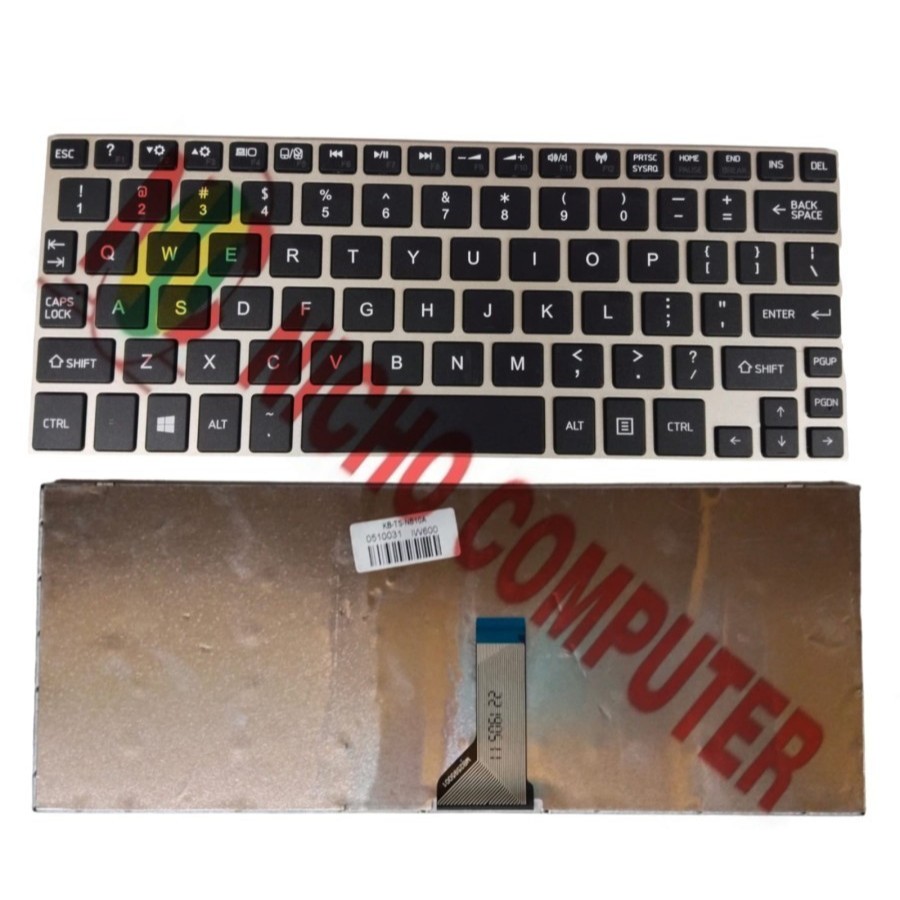 keyboard toshiba sattelie NB10 NB10A NB10-A NB10T-A NB15-A FRAMESILVER