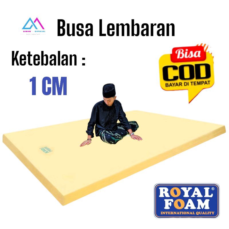 Busa Surpet lembaran Tebal 1cm ukuran 150x200cm / 100x150cm Busa Royal Foam Original Surpet Karpet M