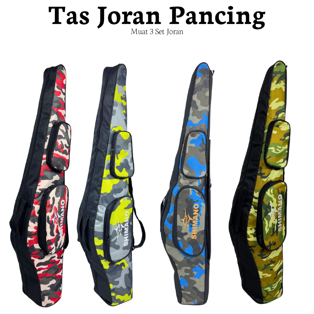 Tas Joran Pancing Ransel Muat 3 Set Joran Tahan Air