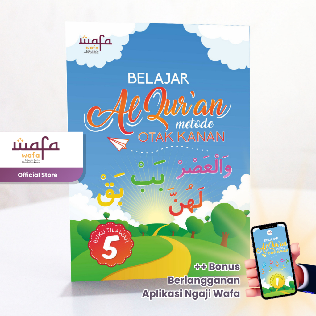 [JILID 5] Buku Tilawah Wafa Jilid 5 - Buku Belajar Mengaji Anak - BELAJAR AL-QURAN METODE OTAK KANAN