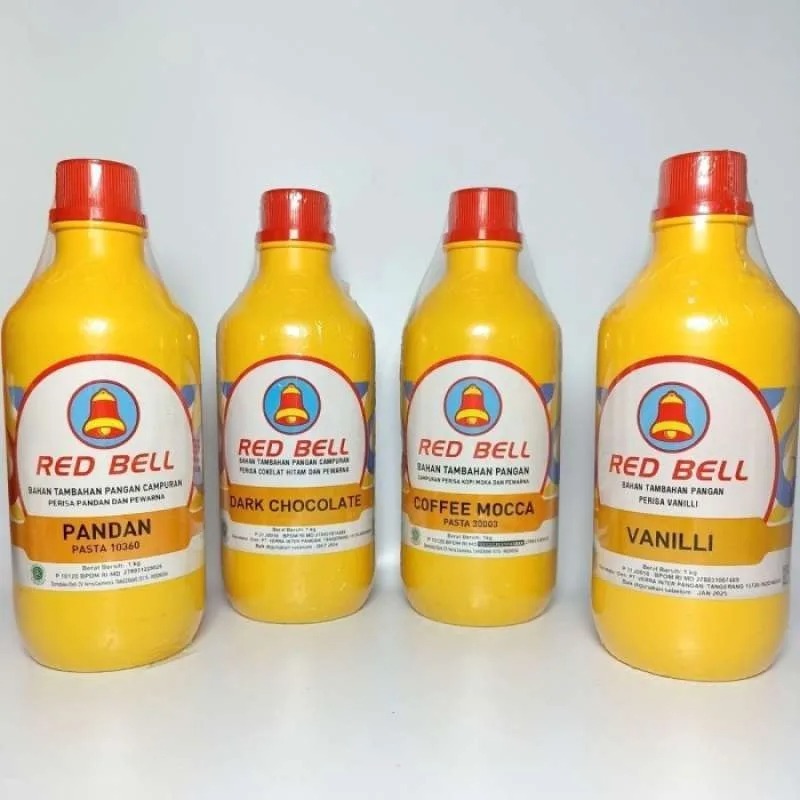 

✅RED BELL Pasta Perisa dan Pewarna 1KG - ANEKA RASA