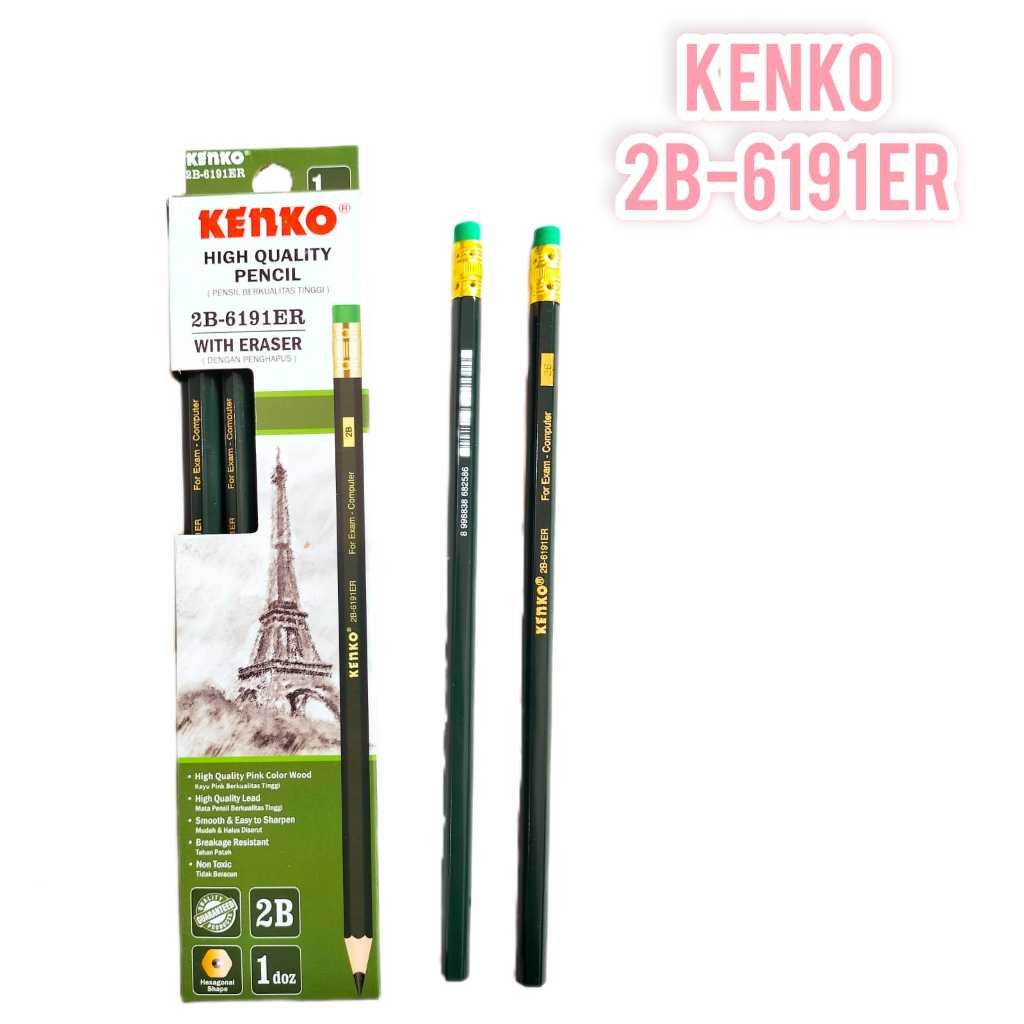 

V2_KENKO Pensil 2B 6191-ER (12pcs)