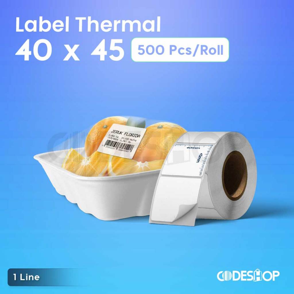 

Label Sticker Thermal Timbangan Digital 40 X 45 - 40x45 mm | Core 1,5