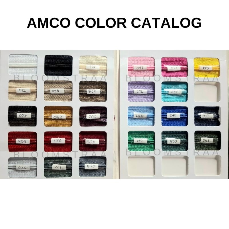 Resleting Meteran AMCO 05 Zipper Coil AMCO no 5 nylon plastik Daun Seleting AMCO Zipper Tape
