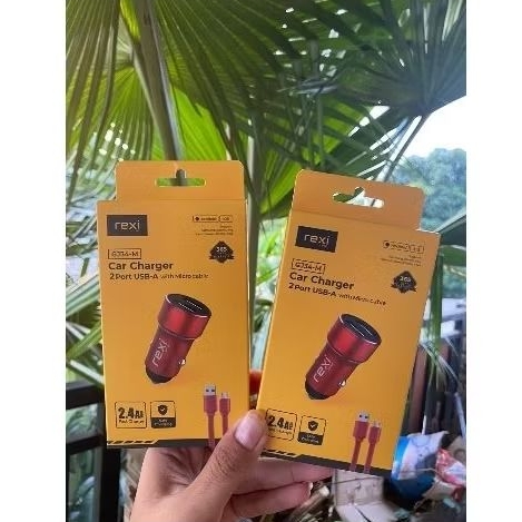 GJ34-M rexi car charger with cable micro / casan mobil 2,4A 2port