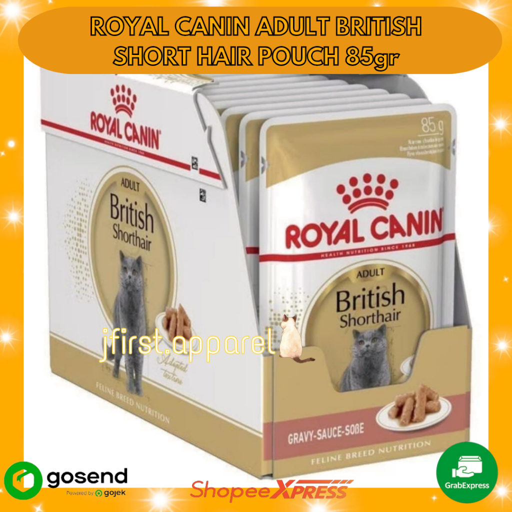 ROYAL CANIN ADULT BRITISH SHORT HAIR POUCH 85g | ROYAL CANIN BRITISH WET FOOD