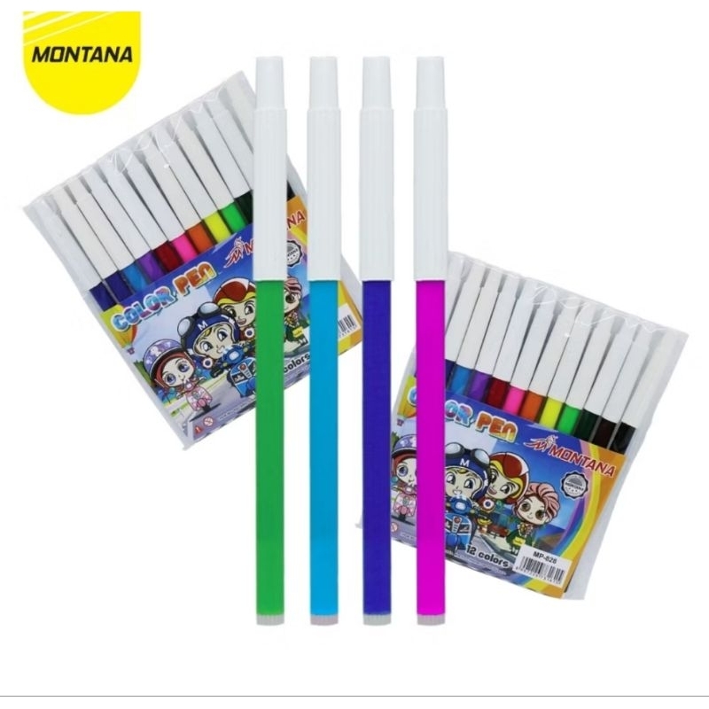 

Spidol 12 Warna Montana Murah